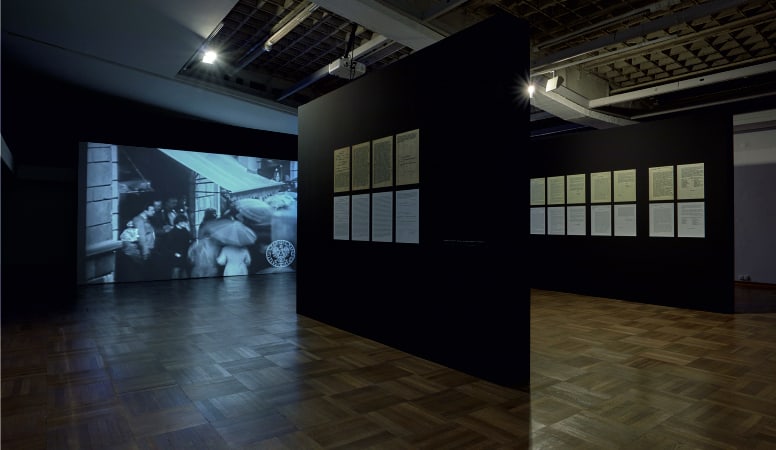 The case of Stanisław Pyjas, view from the exhibition, Bunkier Sztuki Contemporary Art Gallery, Krakow. Photo Wojciech Plewiński